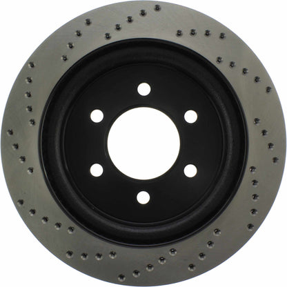 StopTech 2019 Ford Raptor w/ Electronic Parking Brake Sport Cross Drilled Left Rear Rotor 128.65153L
