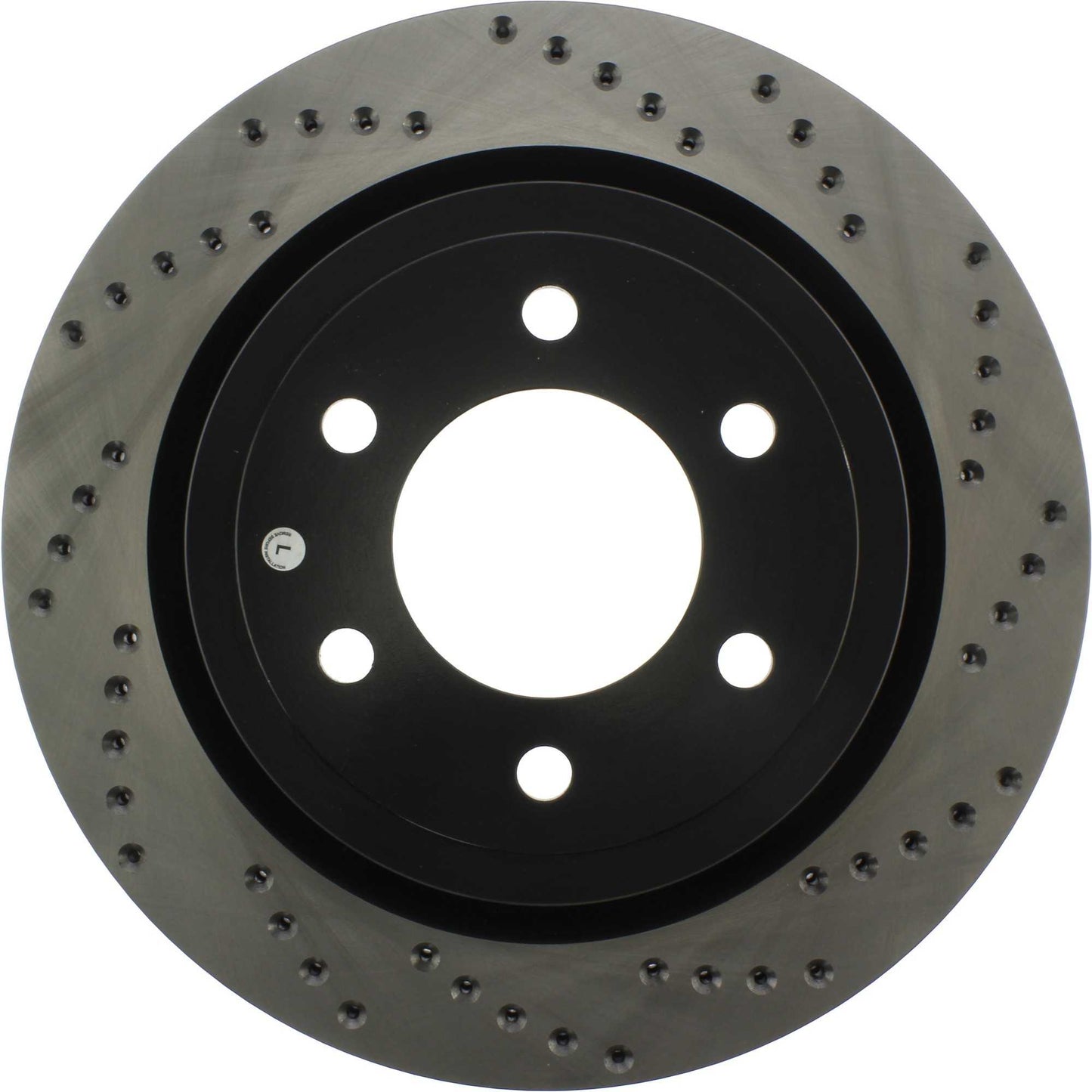 StopTech 2019 Ford Raptor w/ Electronic Parking Brake Sport Cross Drilled Left Rear Rotor 128.65153L
