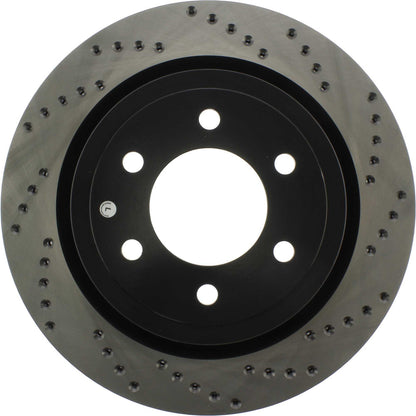 StopTech 2019 Ford Raptor w/ Electronic Parking Brake Sport Cross Drilled Left Rear Rotor 128.65153L