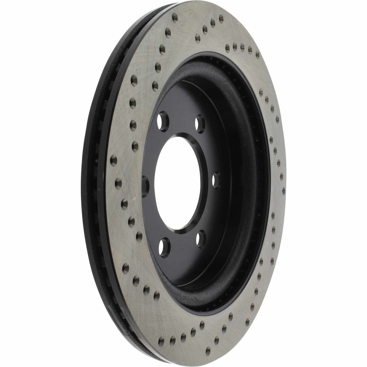 StopTech 2019 Ford Raptor w/ Electronic Parking Brake Sport Cross Drilled Left Rear Rotor 128.65153L