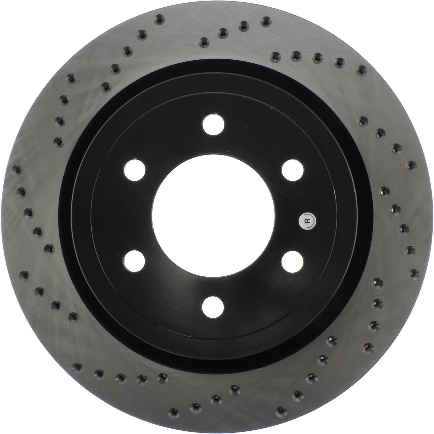 StopTech 2019 Ford Raptor w/ Electronic Parking Brake Sport Cross Drilled Right Rear Rotor 128.65153R