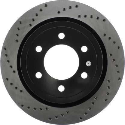 StopTech 2019 Ford Raptor w/ Electronic Parking Brake Sport Cross Drilled Right Rear Rotor 128.65153R