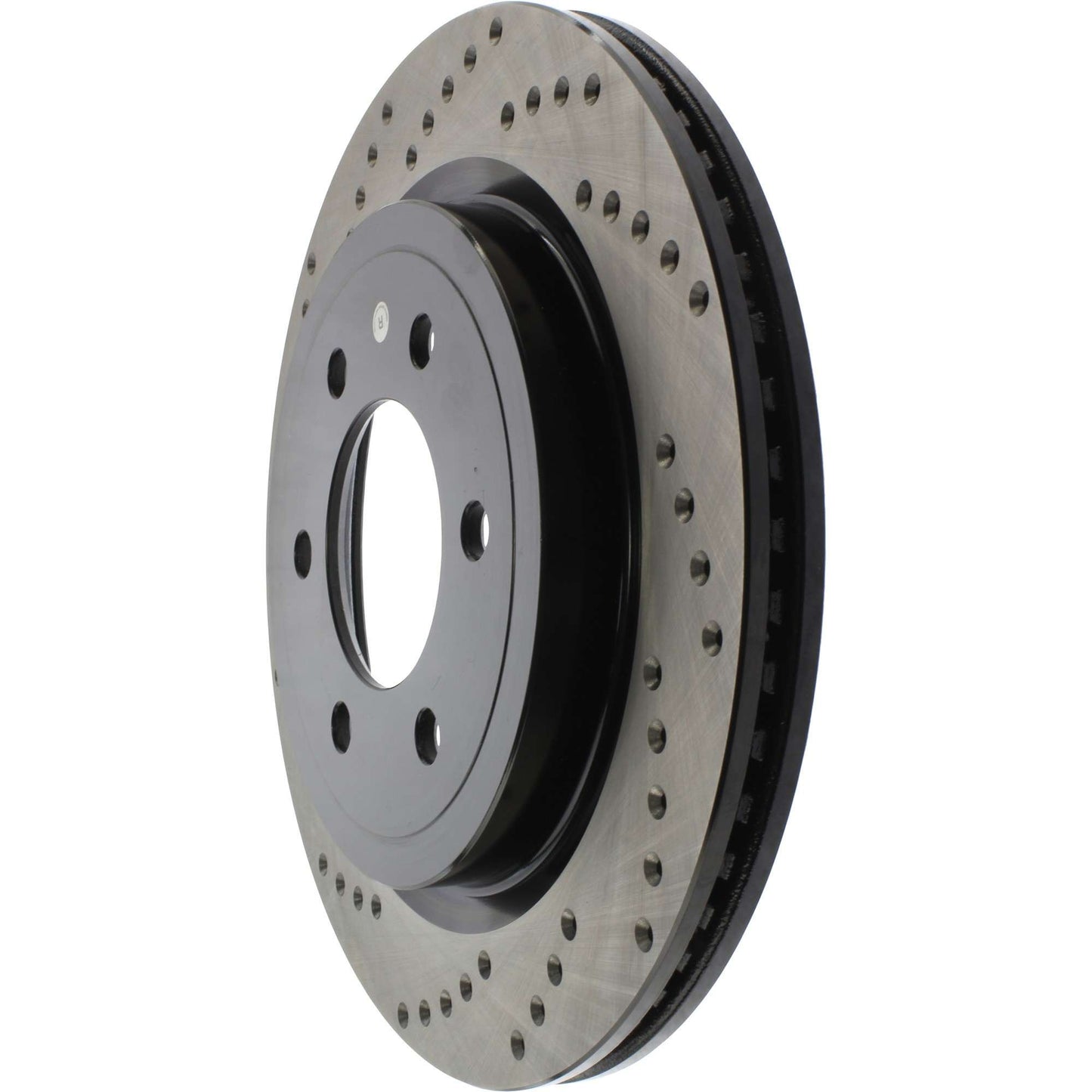 StopTech 2019 Ford Raptor w/ Electronic Parking Brake Sport Cross Drilled Right Rear Rotor 128.65153R