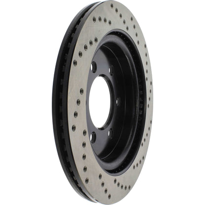 StopTech 2019 Ford Raptor w/ Electronic Parking Brake Sport Cross Drilled Right Rear Rotor 128.65153R