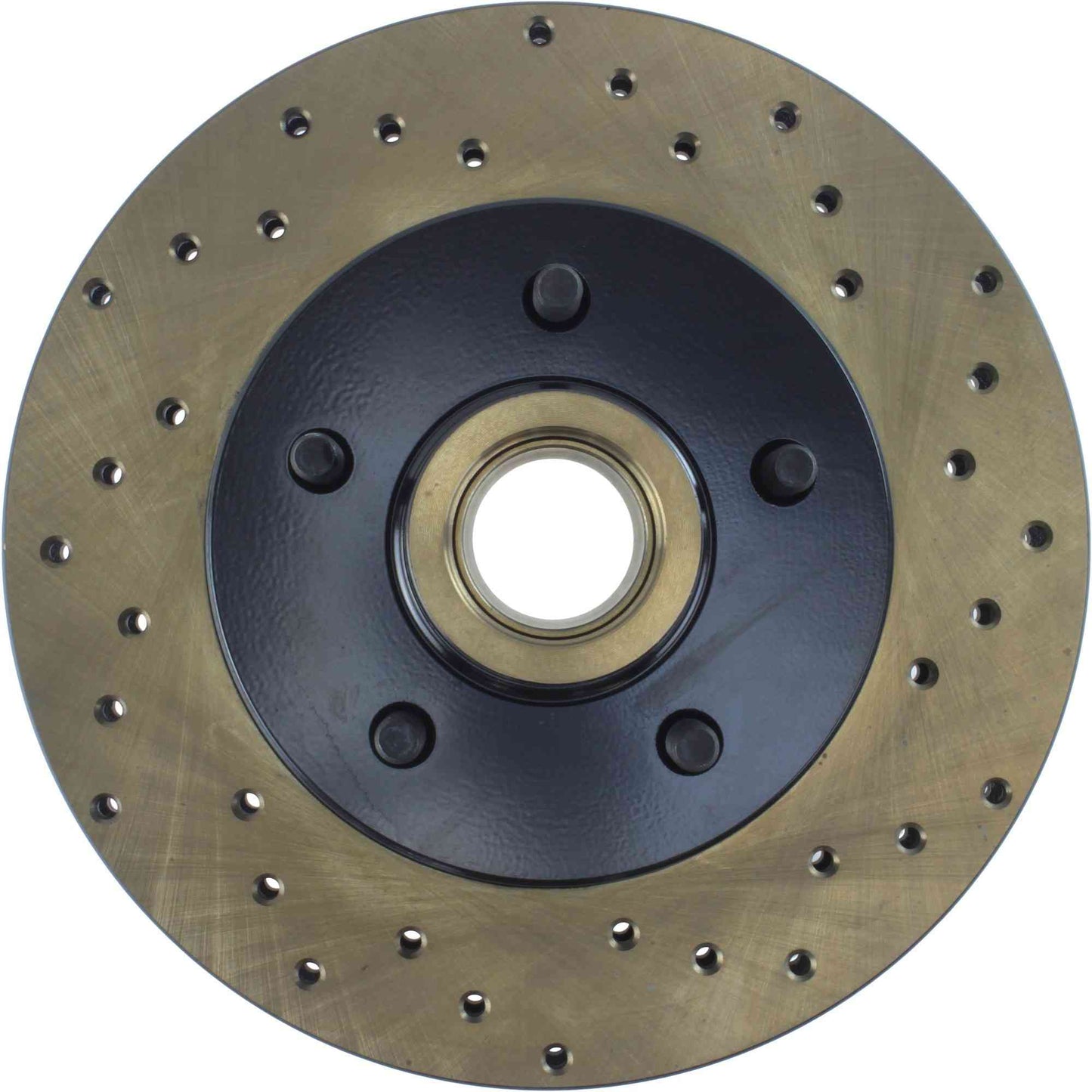 StopTech Sport Cross Drilled Brake Rotor; Front Left