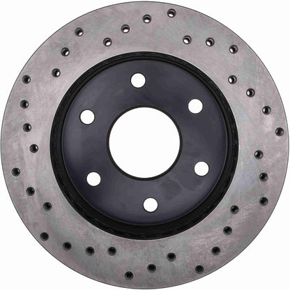 StopTech  Sport Cryo Cross Drilled Brake Rotor; Front Left