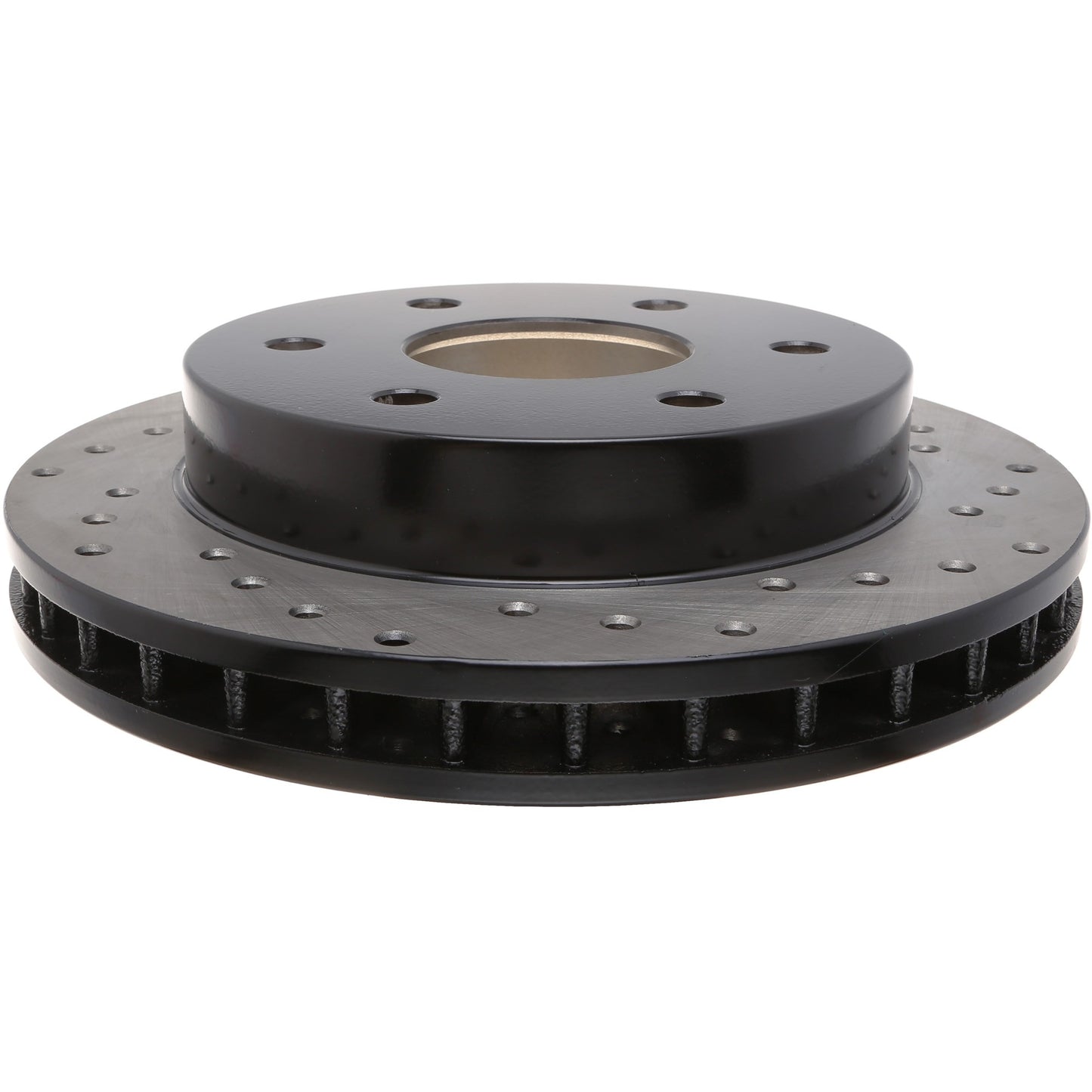 StopTech Sport Cross Drilled Brake Rotor; Front Left