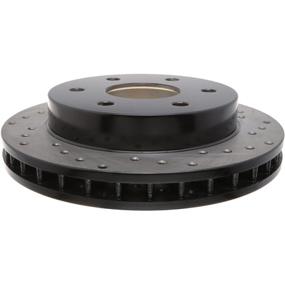 StopTech Sport Cross Drilled Brake Rotor; Front Left