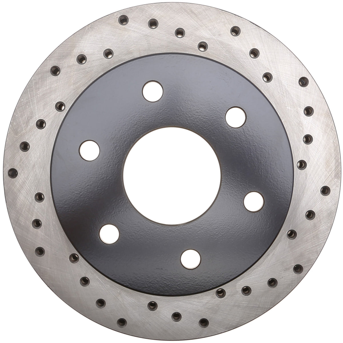 StopTech Sport Cross Drilled Brake Rotor; Front Left