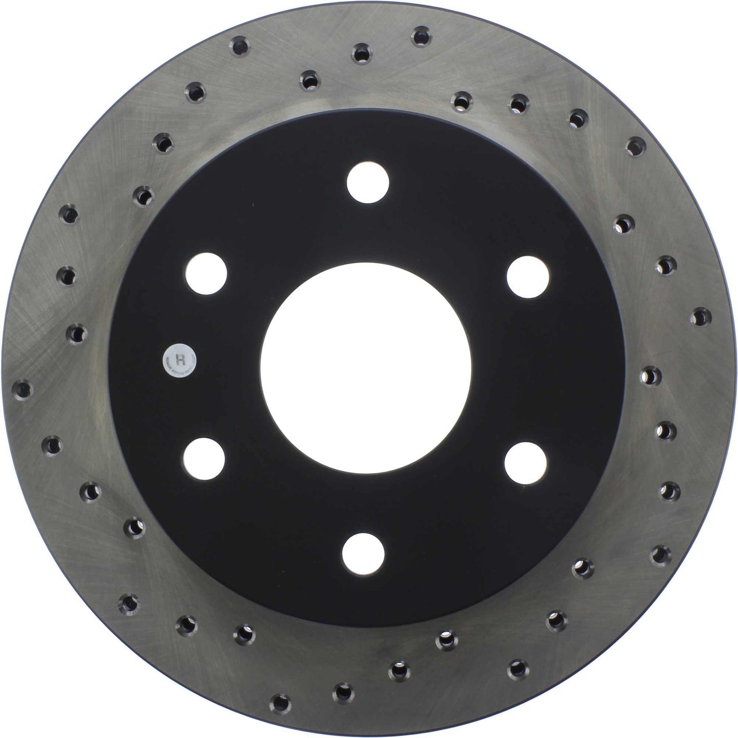 StopTech Sport Cross Drilled Brake Rotor; Front Right