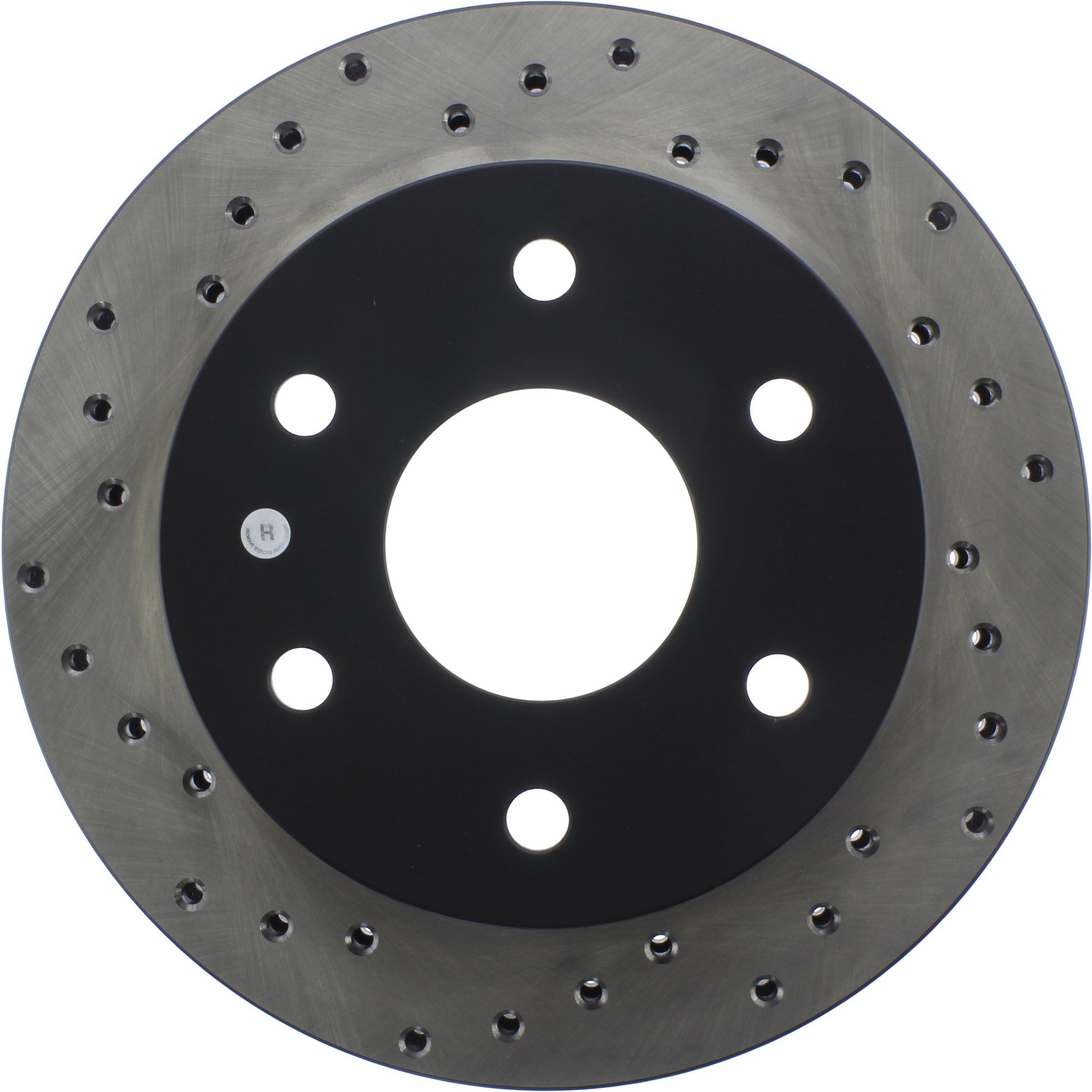 StopTech Sport Cross Drilled Brake Rotor; Front Right