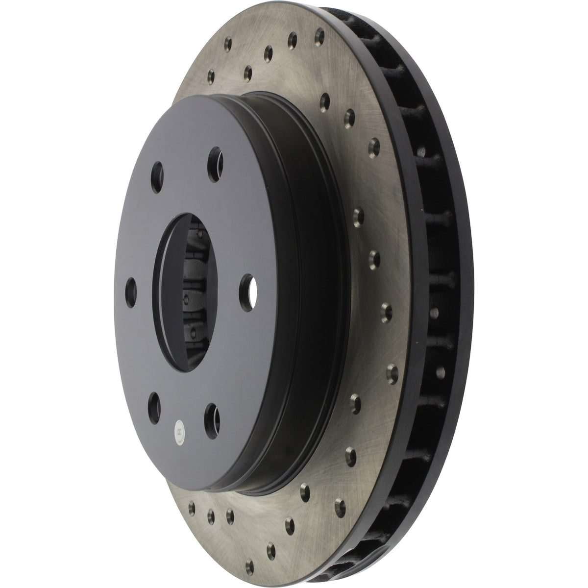 StopTech Sport Cross Drilled Brake Rotor; Front Right