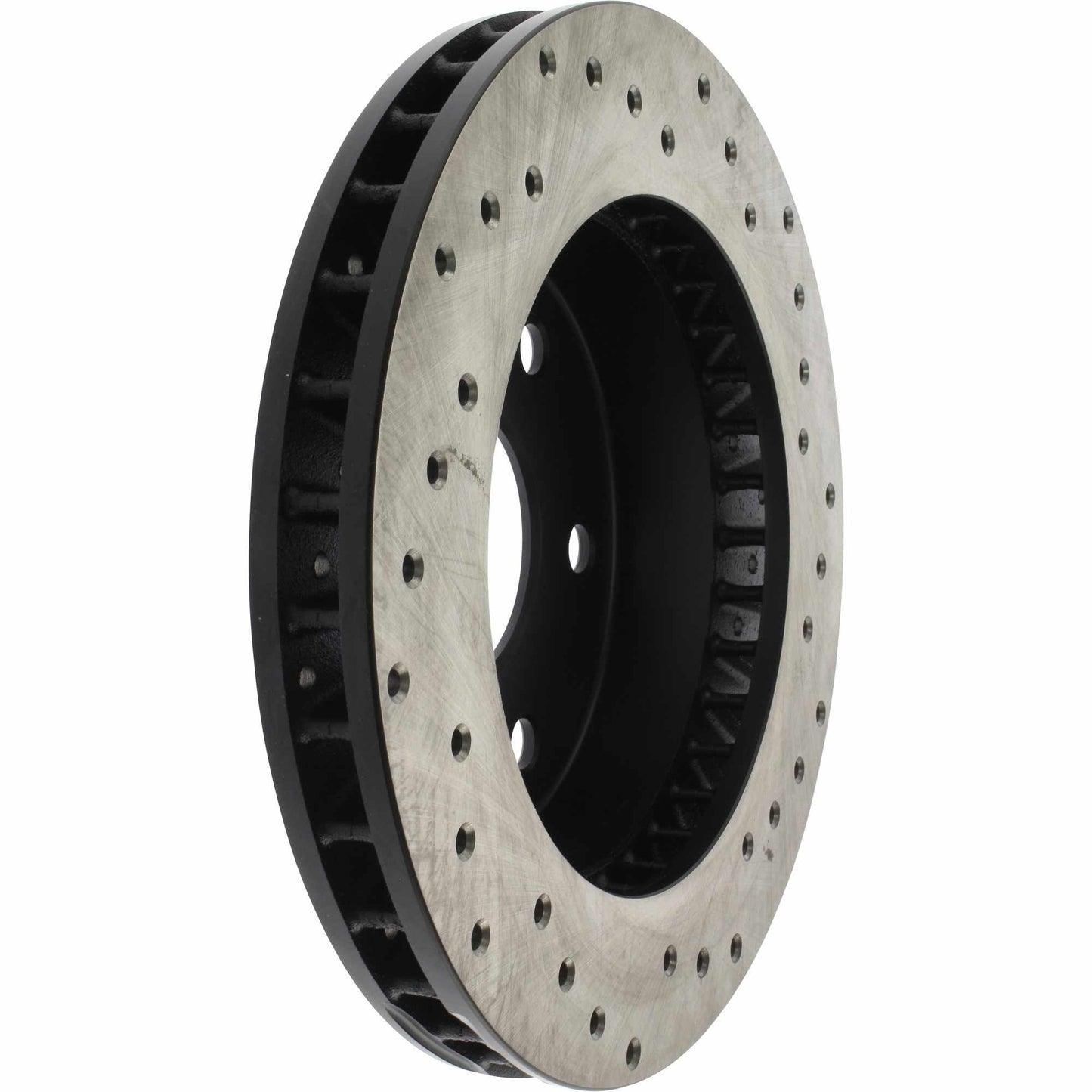 StopTech Sport Cross Drilled Brake Rotor; Front Right
