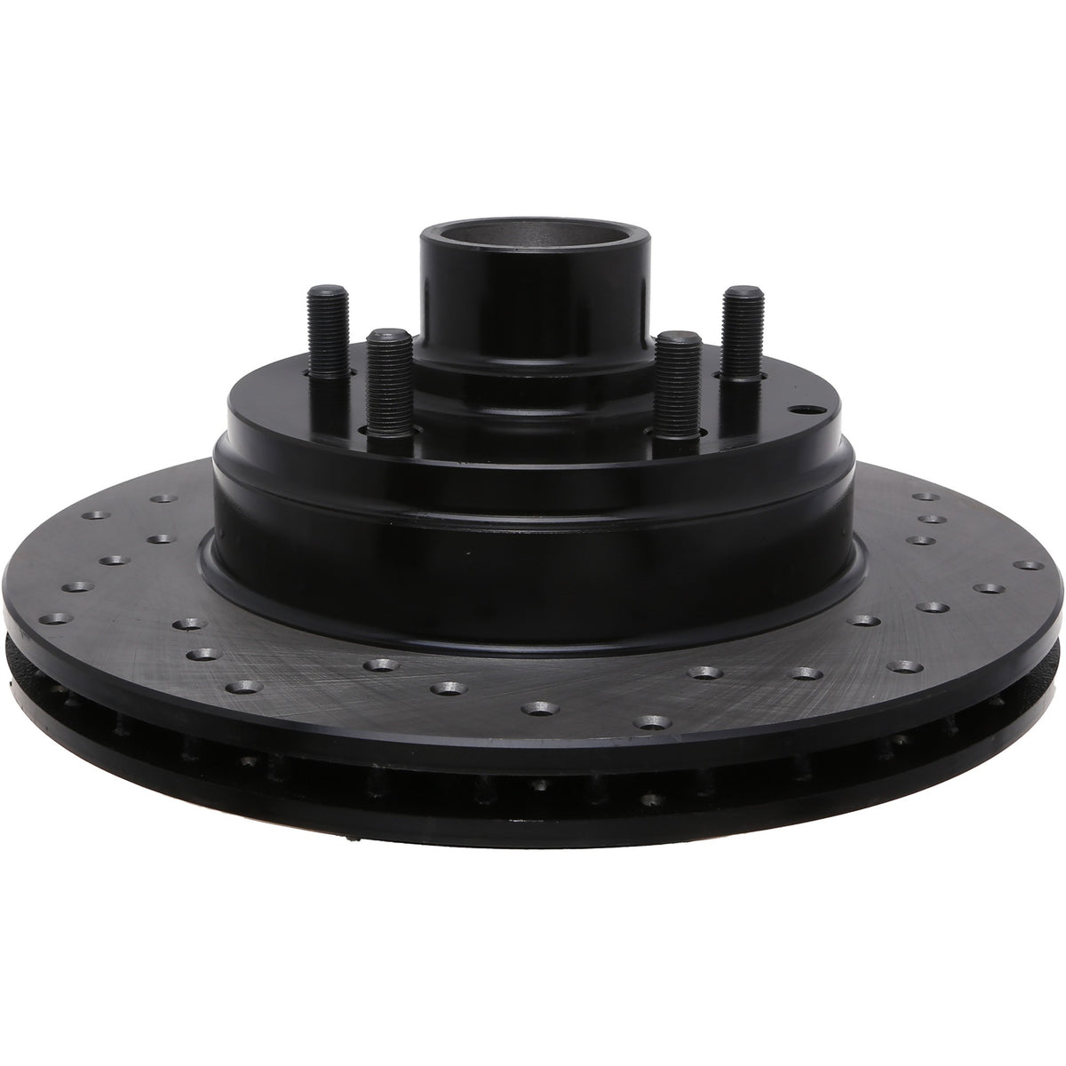 StopTech Sport Cross Drilled Brake Rotor; Front Left