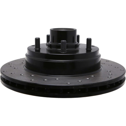StopTech Sport Cross Drilled Brake Rotor; Front Right