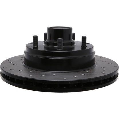 StopTech Sport Cross Drilled Brake Rotor; Front Right