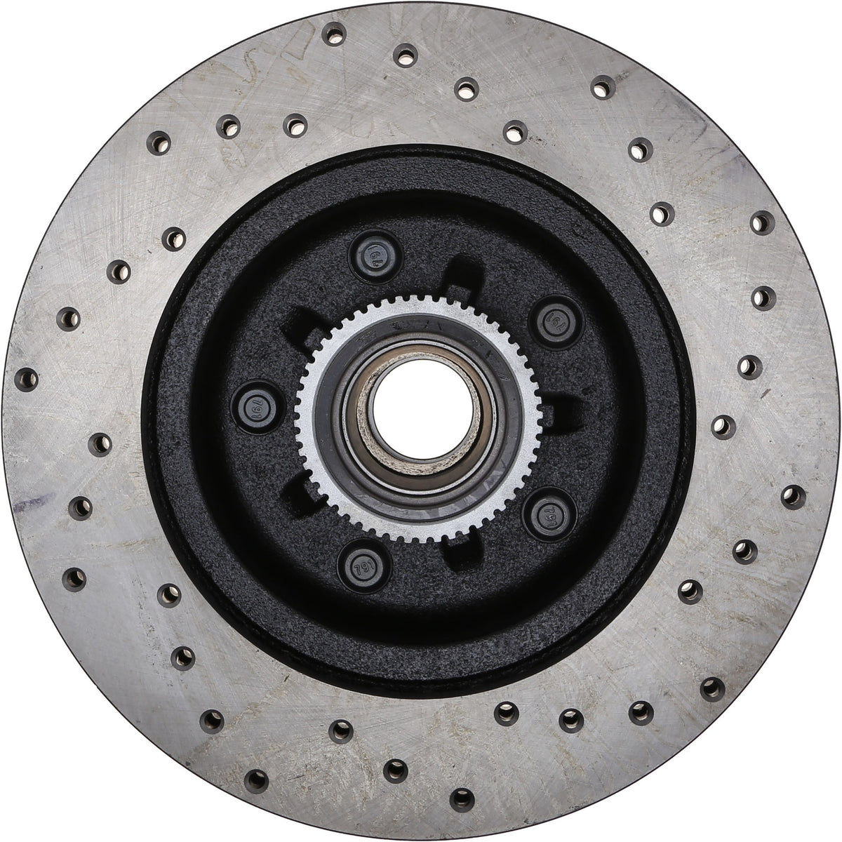 StopTech Sport Cross Drilled Brake Rotor; Front Right