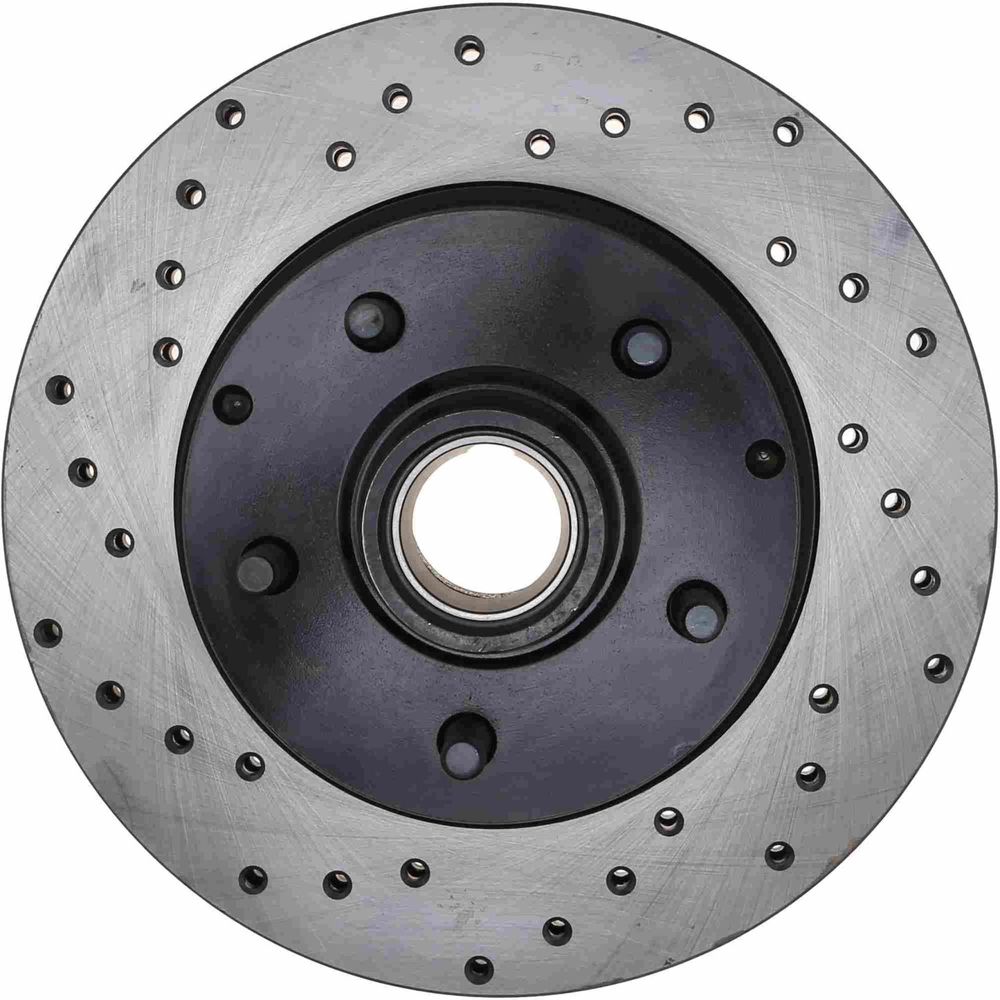 StopTech Sport Cross Drilled Brake Rotor; Front Right