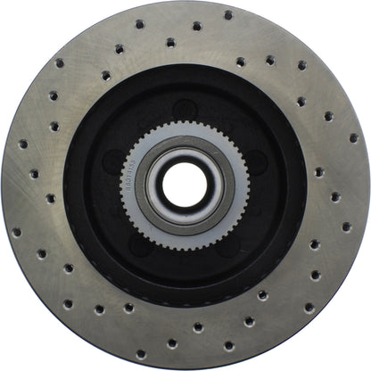 StopTech Sport Cryo Cross Drilled Brake Rotor; Front Left