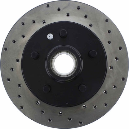 StopTech Sport Cryo Cross Drilled Brake Rotor; Front Left