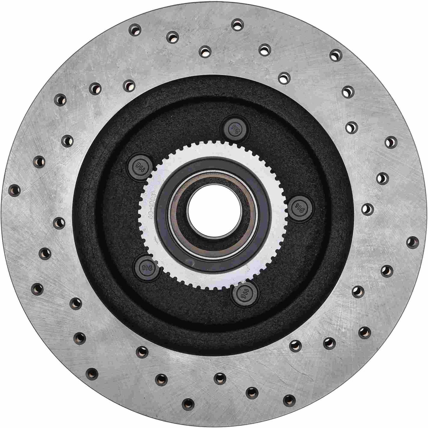 StopTech Sport Cryo Cross Drilled Brake Rotor; Front Right