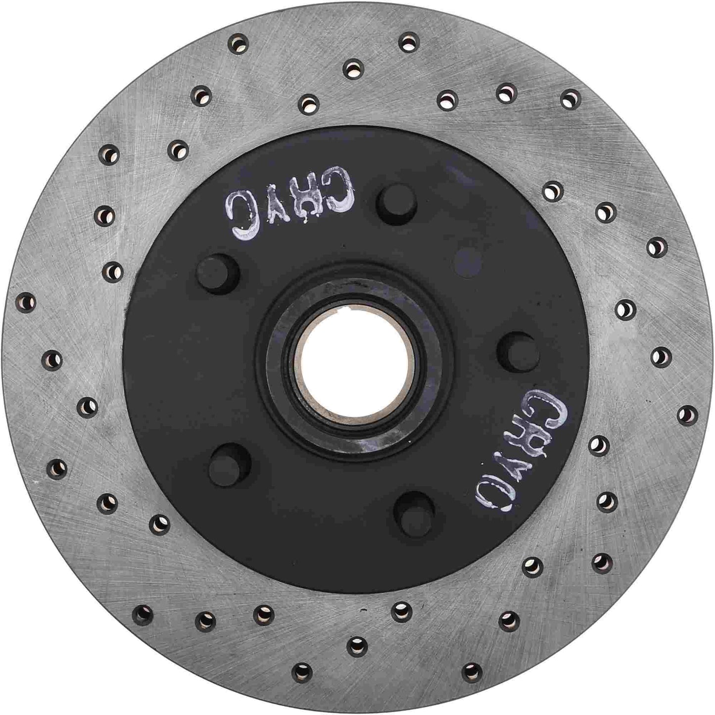 StopTech Sport Cryo Cross Drilled Brake Rotor; Front Right