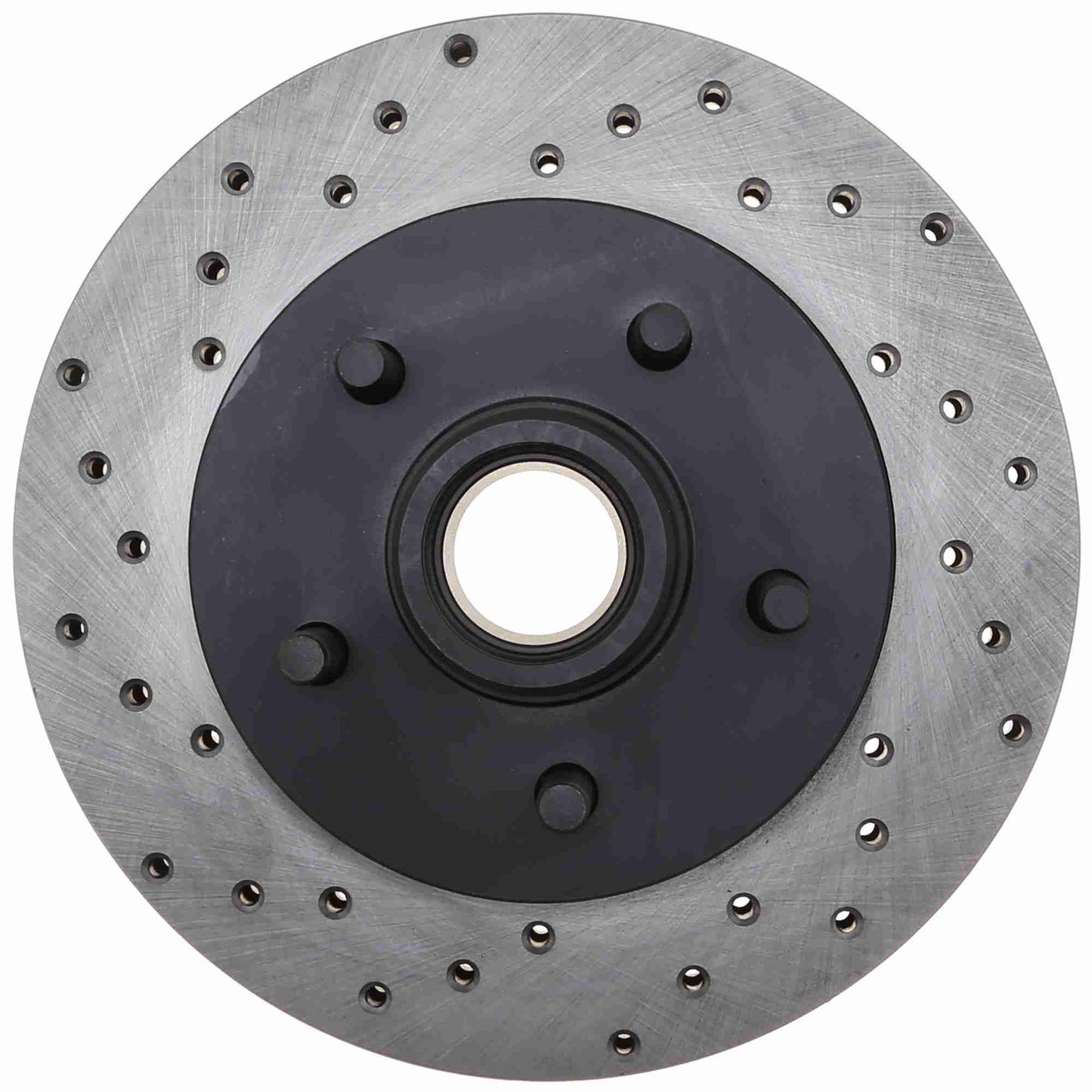 StopTech Sport Cross Drilled Brake Rotor; Front Right