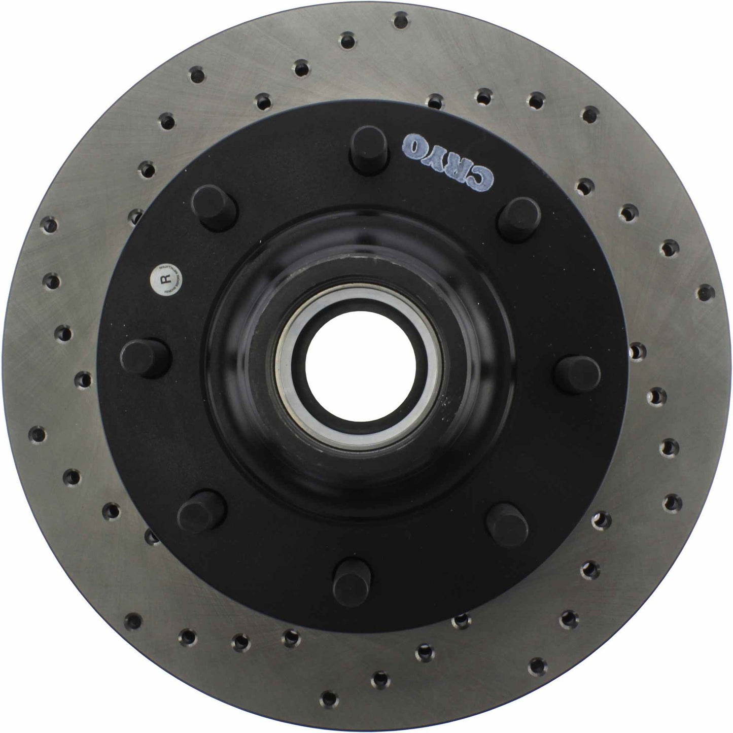 StopTech Sport Cryo Cross Drilled Brake Rotor; Front Right