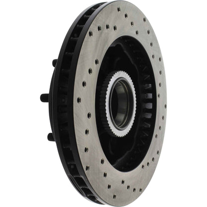 StopTech Sport Cryo Cross Drilled Brake Rotor; Front Right