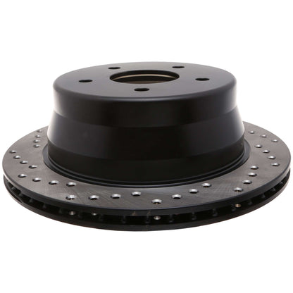 StopTech Sport Cross Drilled Brake Rotor; Rear Right