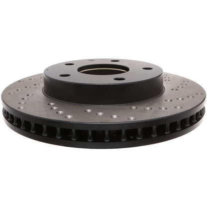 StopTech Sport Cryo Cross Drilled Brake Rotor; Front Left