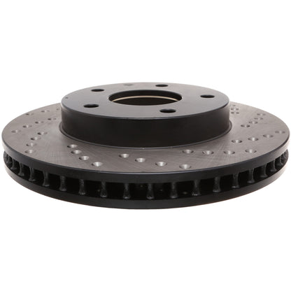 StopTech Sport Cryo Cross Drilled Brake Rotor; Front Left
