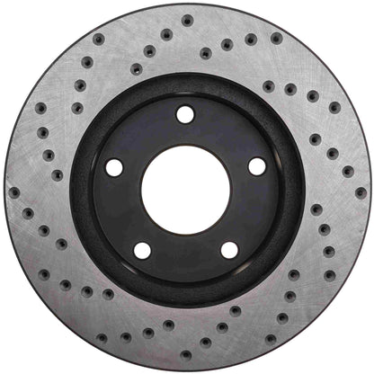 StopTech Sport Cryo Cross Drilled Brake Rotor; Front Left