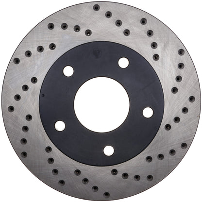 StopTech Sport Cryo Cross Drilled Brake Rotor; Front Left