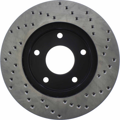 StopTech Sport Cross Drilled Brake Rotor; Front Right