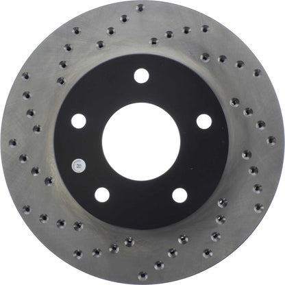 StopTech Sport Cross Drilled Brake Rotor; Front Right
