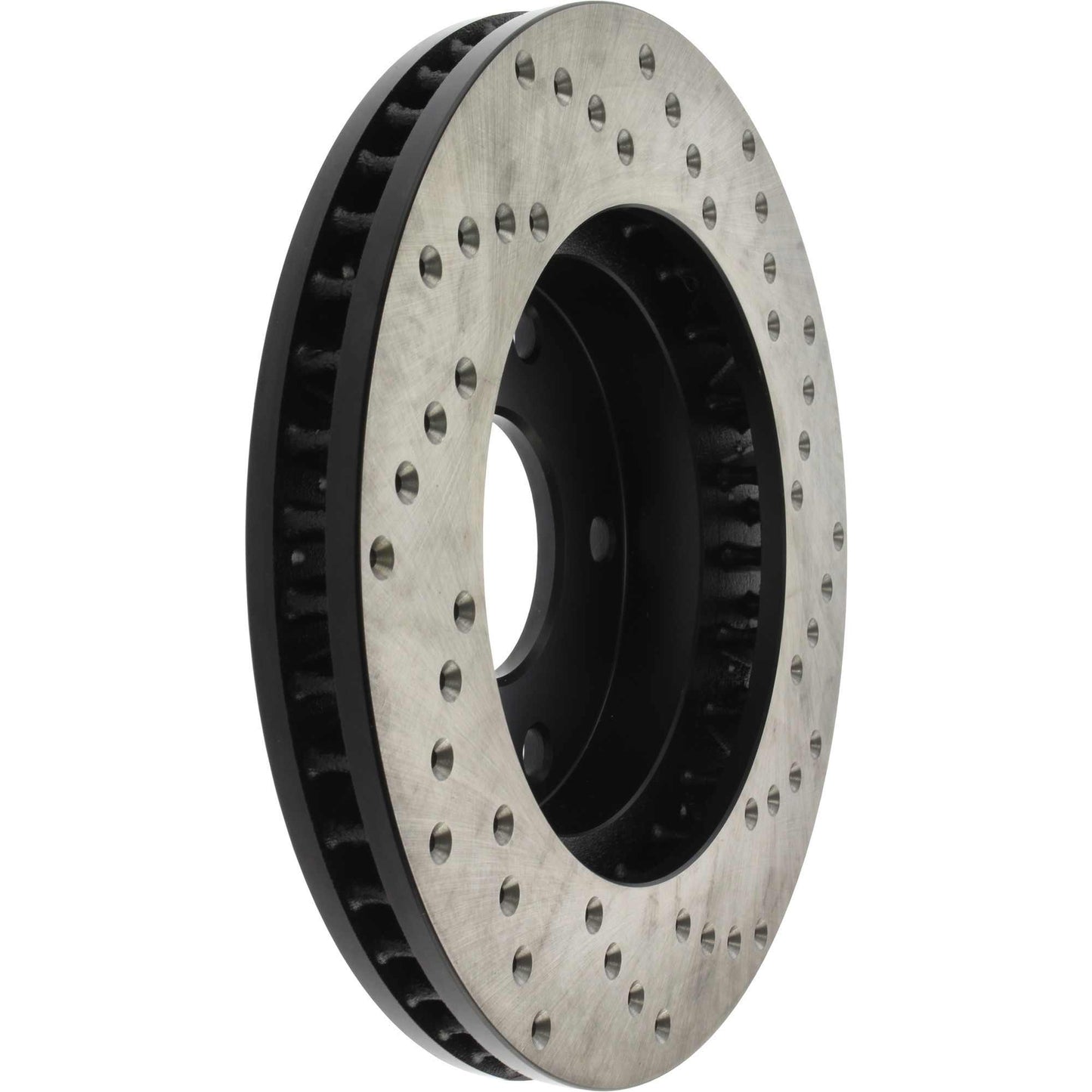 StopTech Sport Cross Drilled Brake Rotor; Front Right