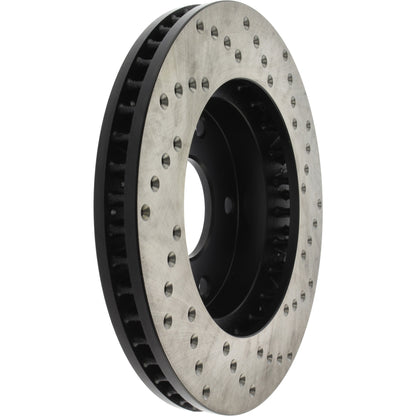 StopTech Sport Cross Drilled Brake Rotor; Front Right