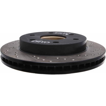 StopTech Sport Cryo Cross Drilled Brake Rotor; Front Left
