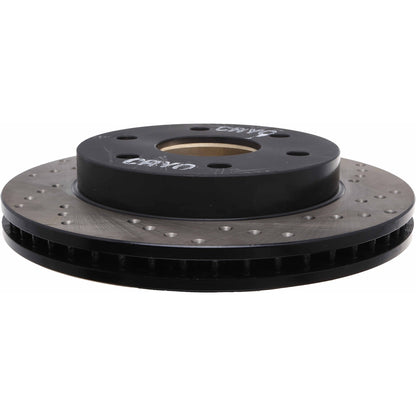 StopTech Sport Cryo Cross Drilled Brake Rotor; Front Left