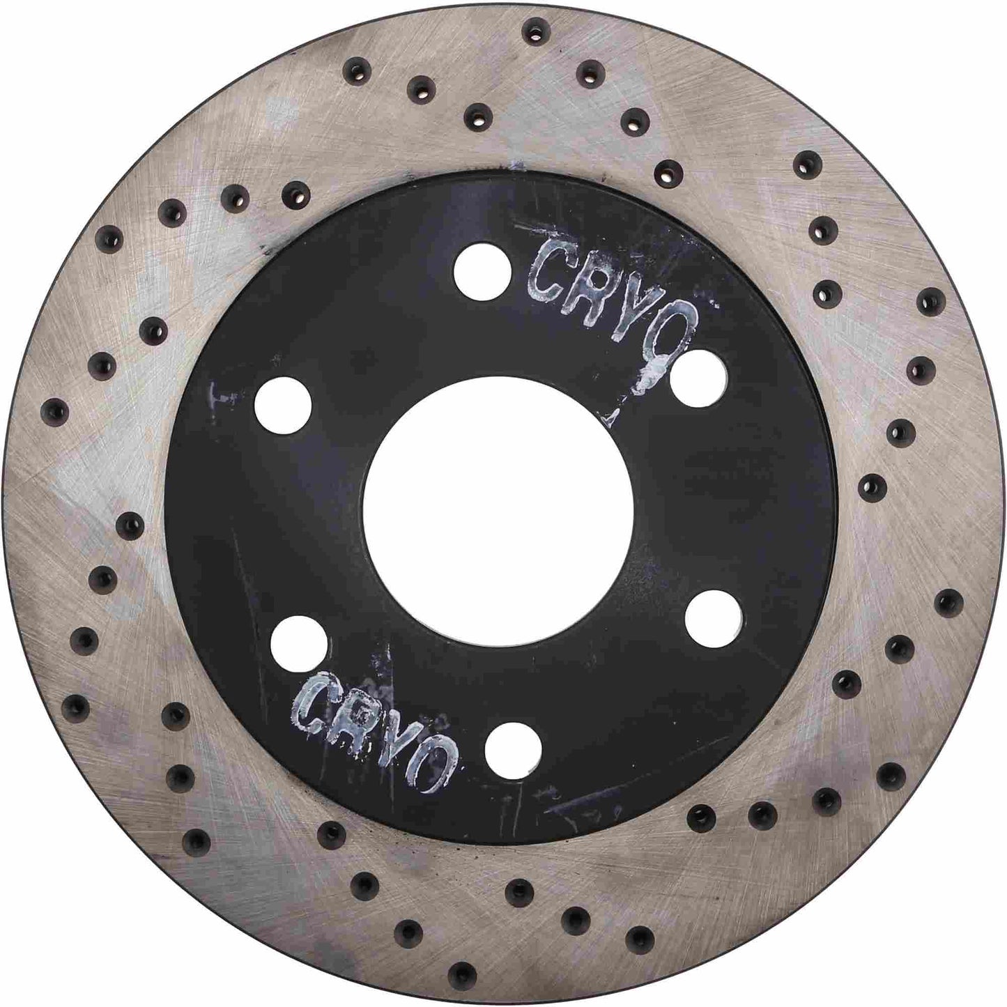 StopTech Sport Cryo Cross Drilled Brake Rotor; Front Left