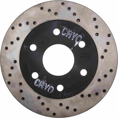 StopTech Sport Cryo Cross Drilled Brake Rotor; Front Left