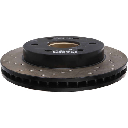 StopTech Sport Cryo Cross Drilled Brake Rotor; Front Right