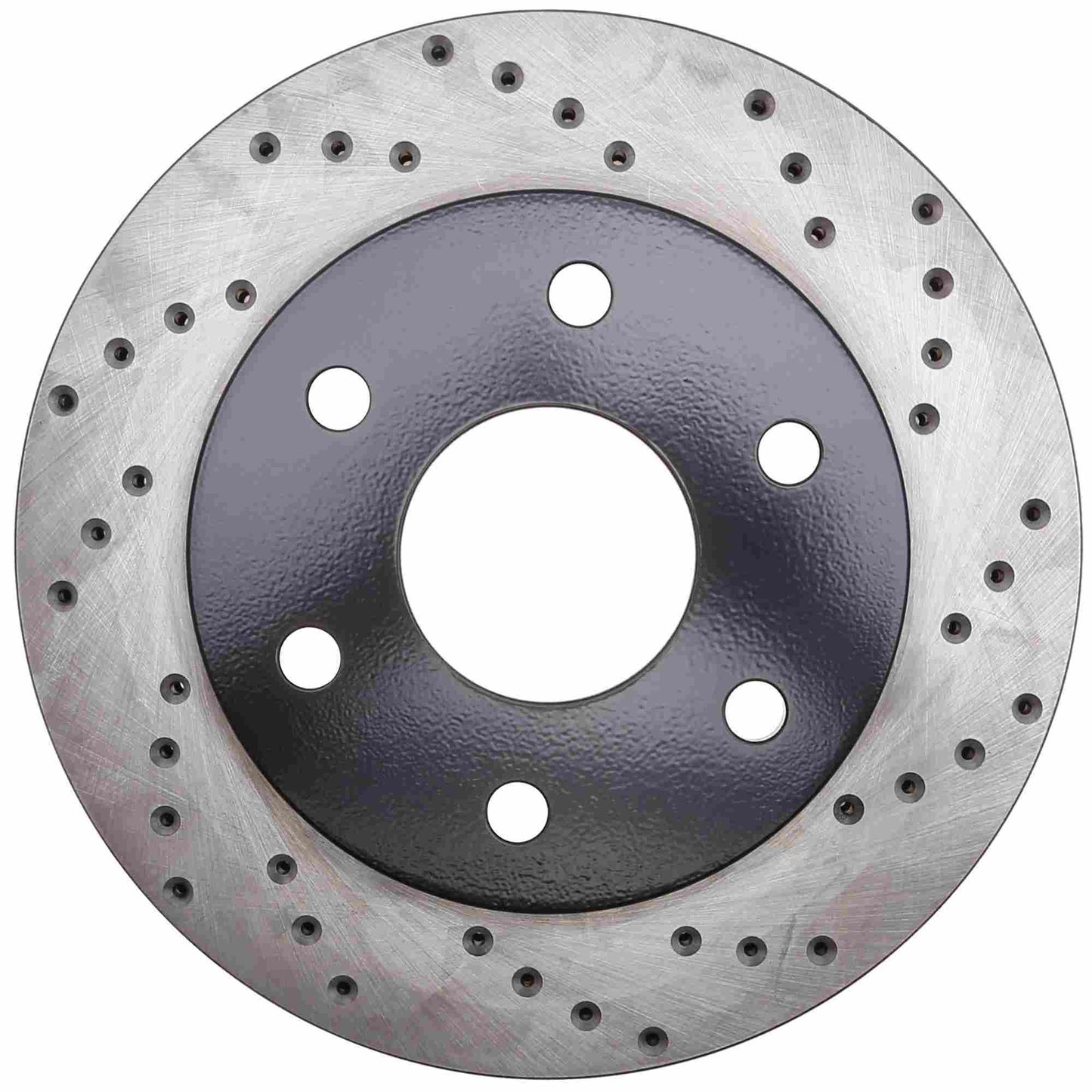StopTech Sport Cross Drilled Brake Rotor; Front Left