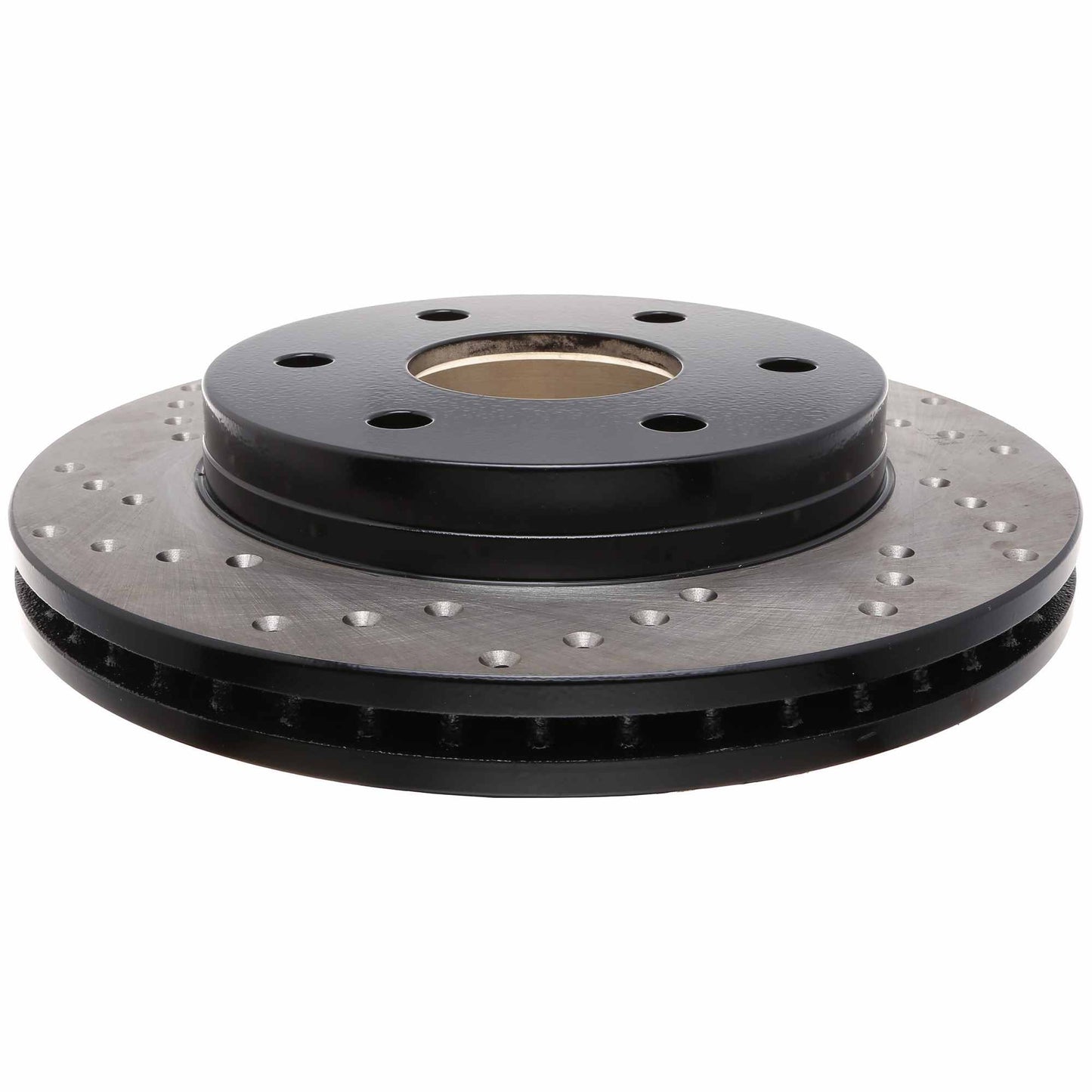 StopTech Sport Cross Drilled Brake Rotor; Front Right