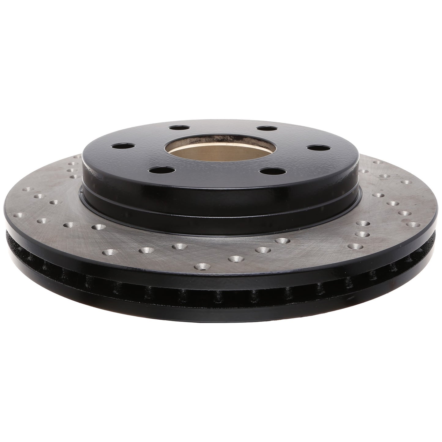 StopTech Sport Cross Drilled Brake Rotor; Front Right