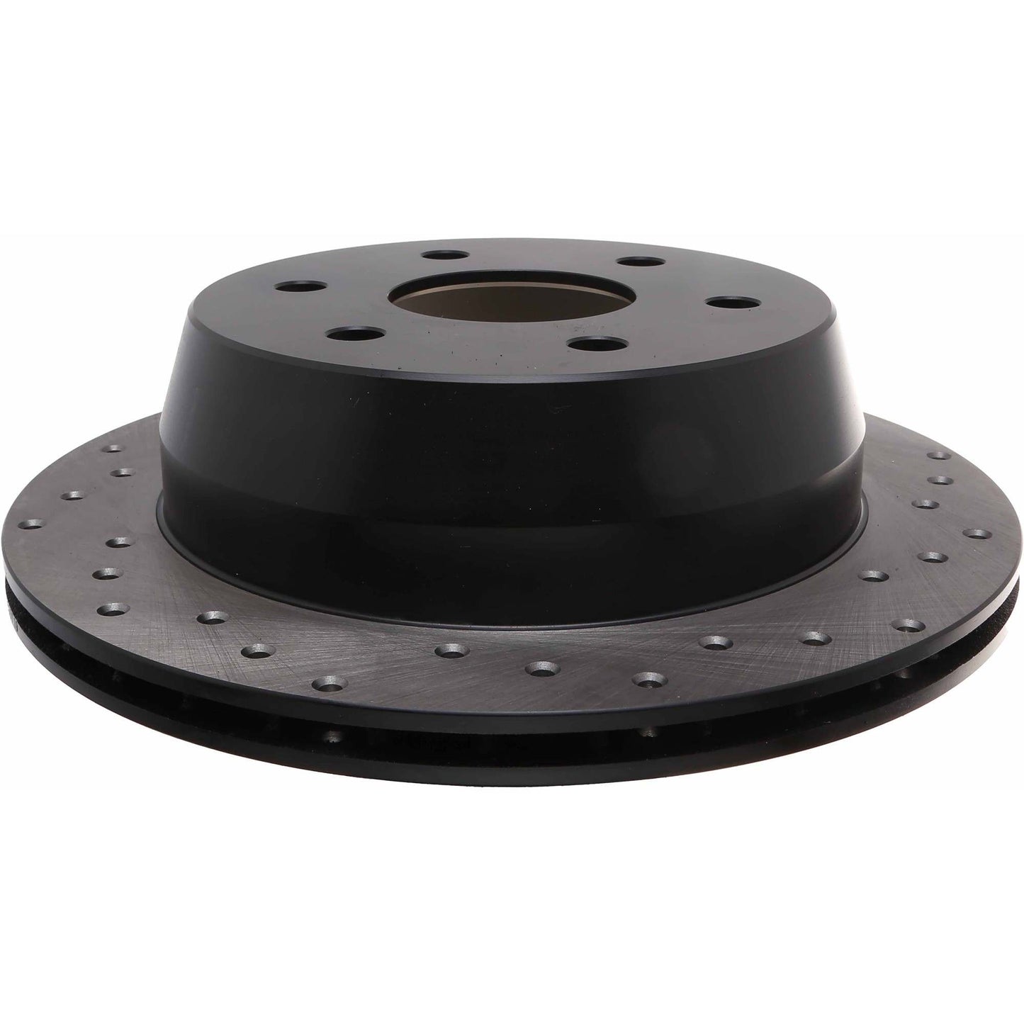 StopTech Sport Cross Drilled Brake Rotor; Rear Left