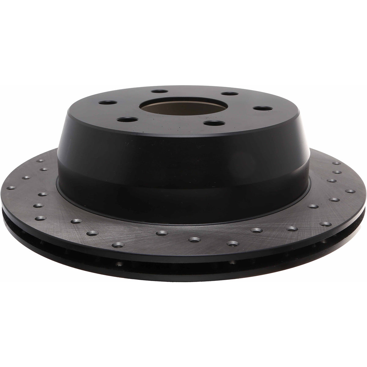 StopTech Sport Cross Drilled Brake Rotor; Rear Left