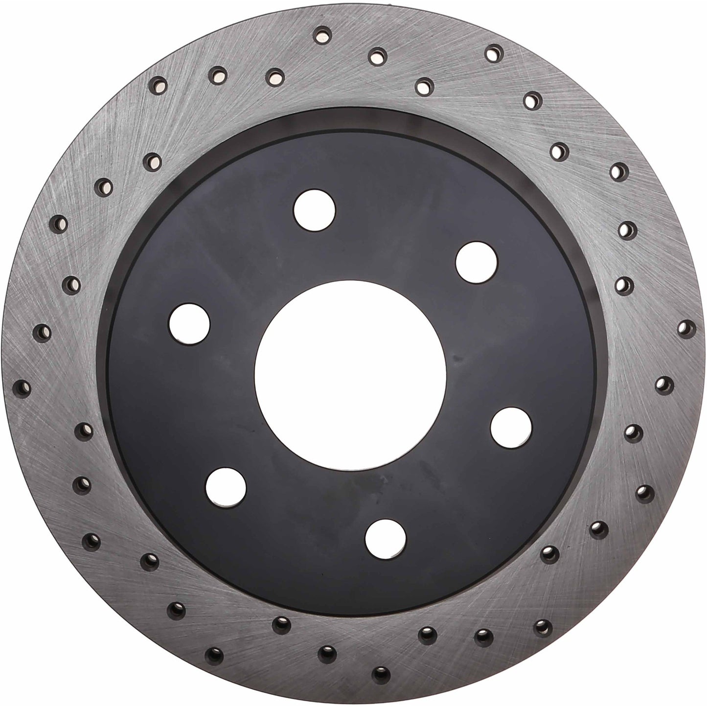StopTech Sport Cross Drilled Brake Rotor; Rear Left