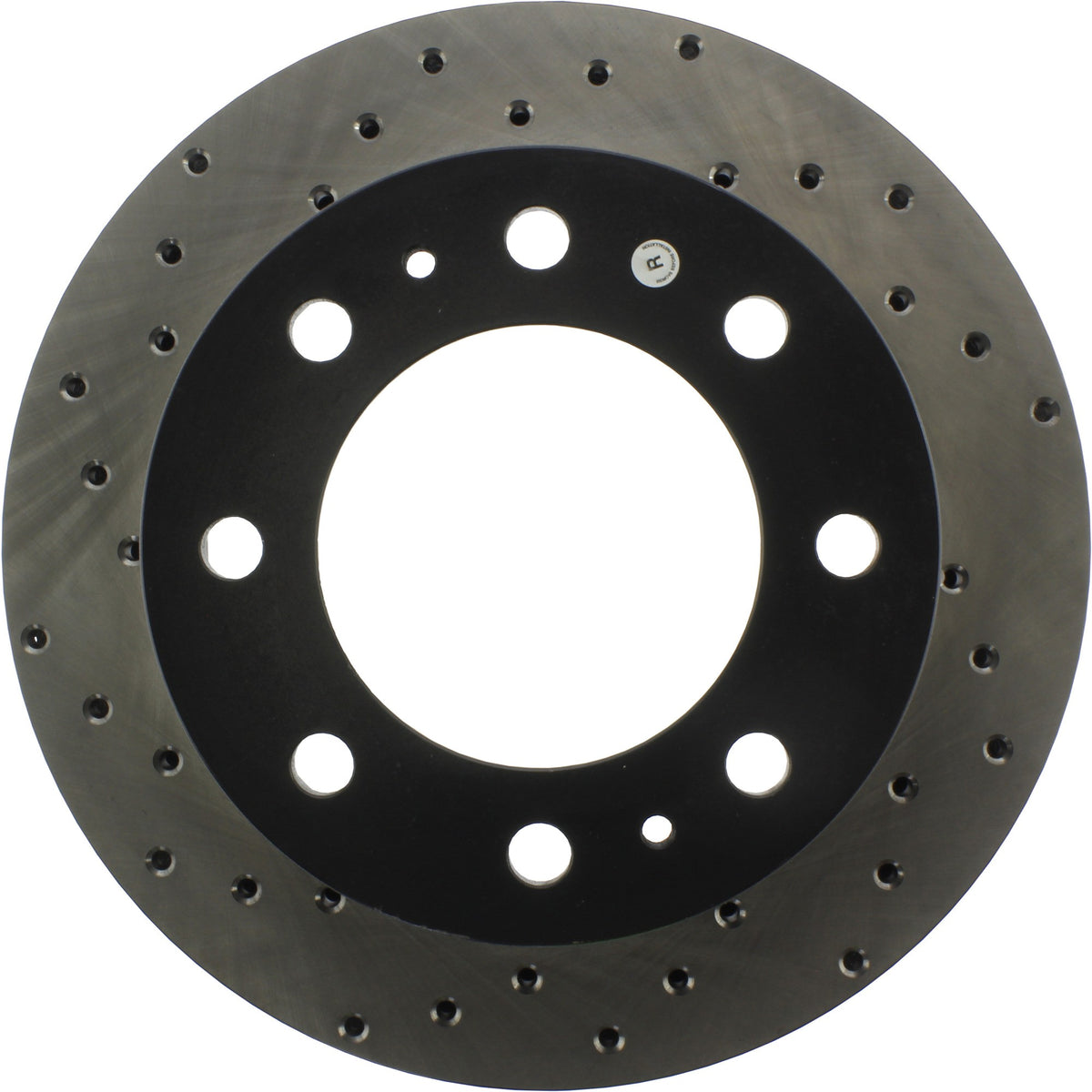 StopTech Sport Cross Drilled Brake Rotor; Front Right